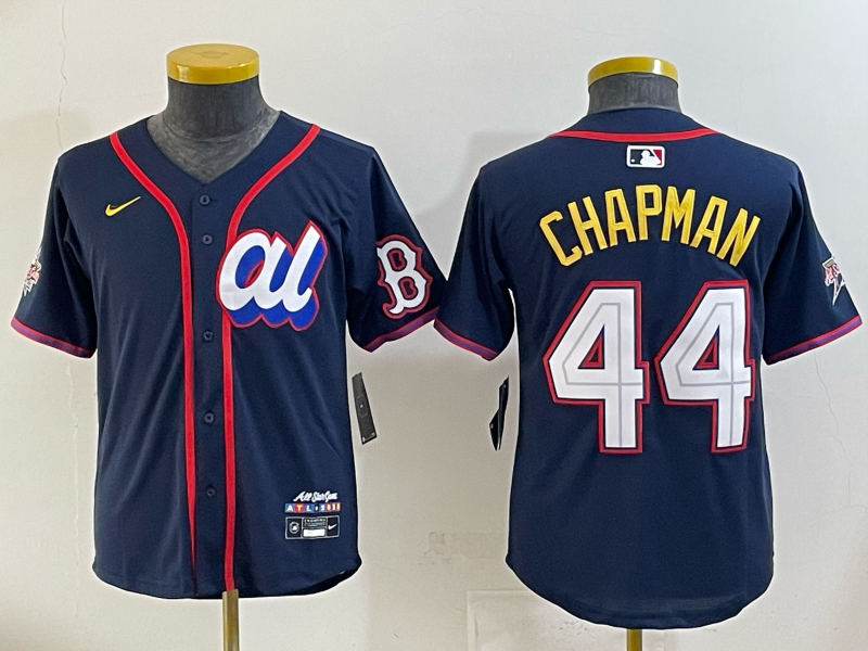 Women Boston Red Sox #44 Chapman Drak Blue All star 2025 Nike MLB Jersey 002